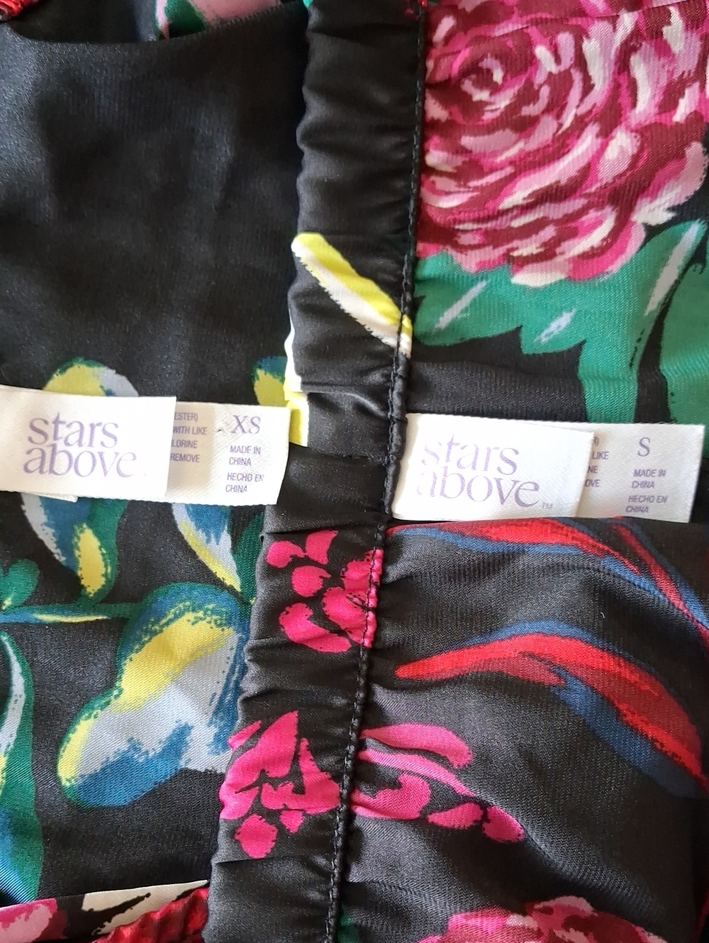 Stars Above Camisole & Shorts Pajama Set Black Floral ** S/XS - Picture 10 of 10